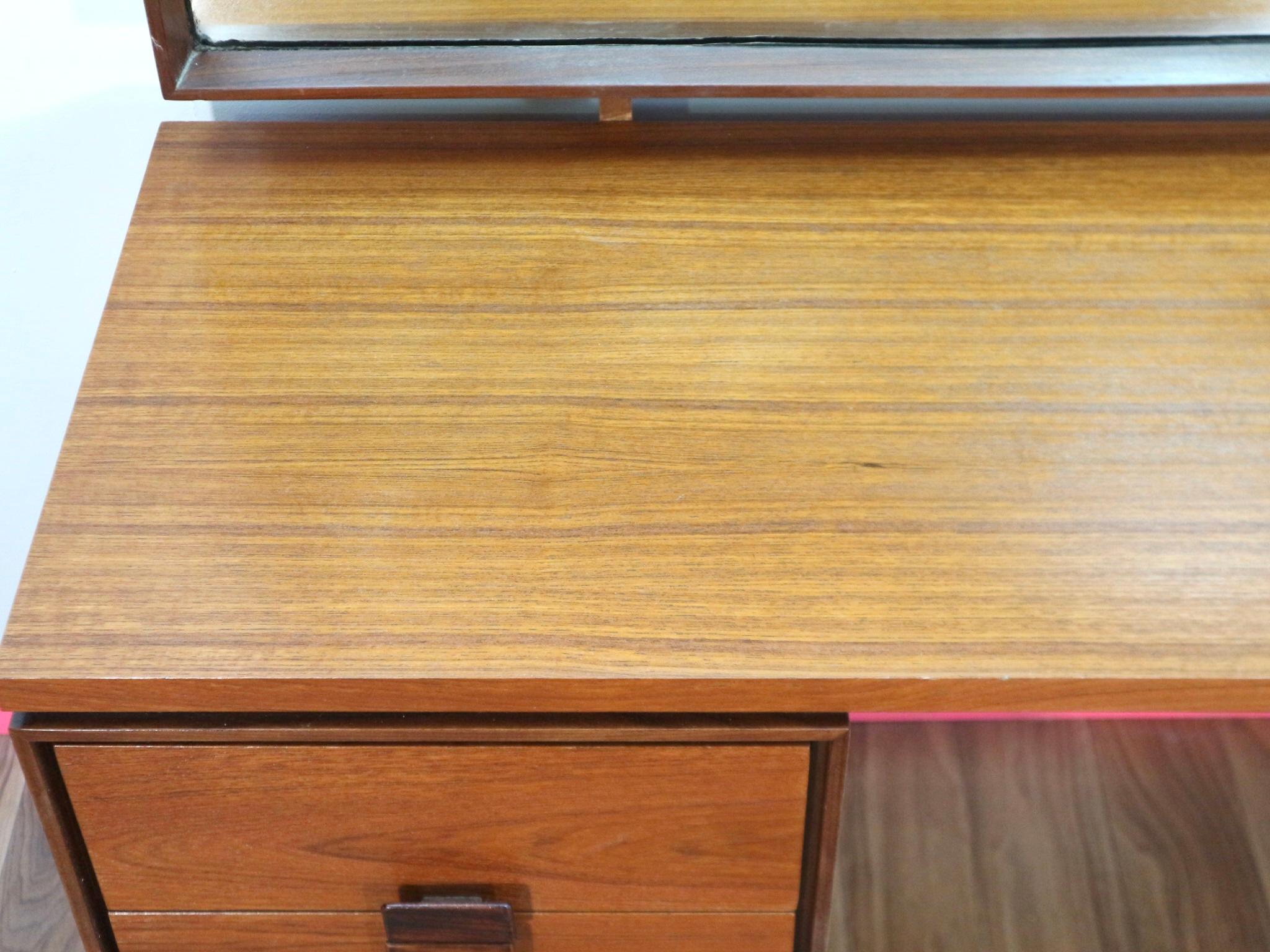 Mid-Century Modern Vintage Vanity Desk by lB Kofod Larsen for G Plan Danish 5