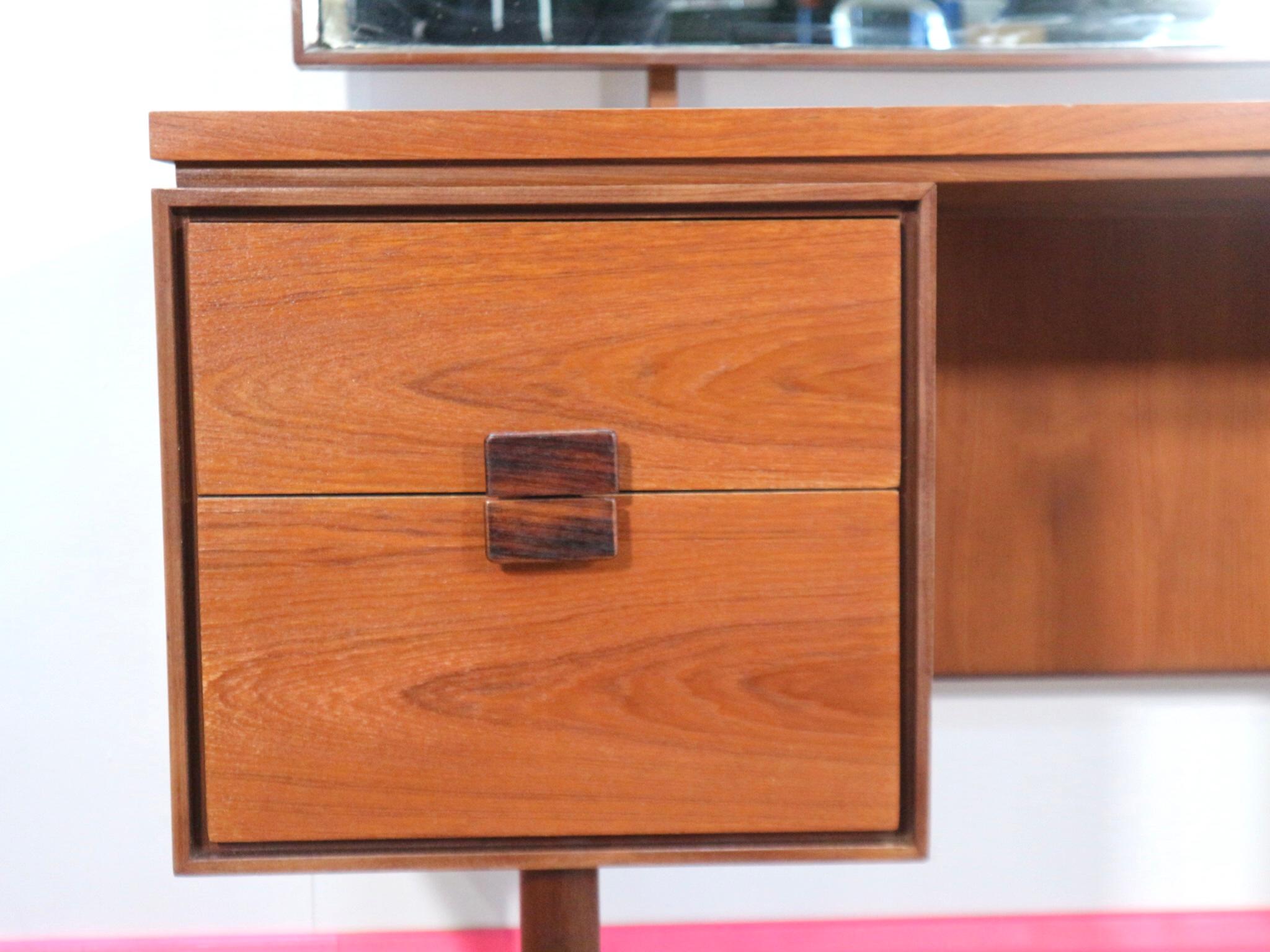 Mid-Century Modern Vintage Vanity Desk by lB Kofod Larsen for G Plan Danish 6