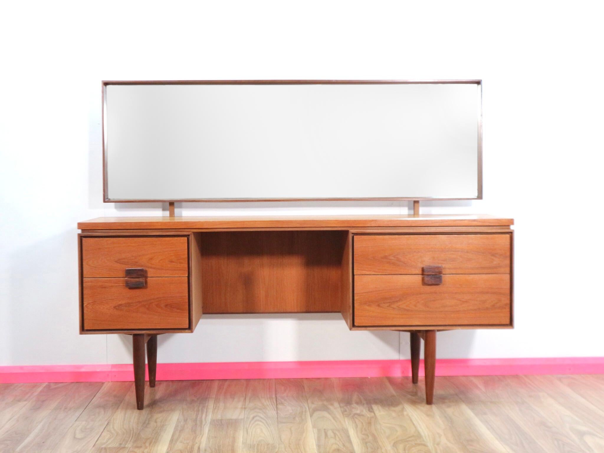 20th Century Mid-Century Modern Vintage Vanity Desk by lB Kofod Larsen for G Plan Danish
