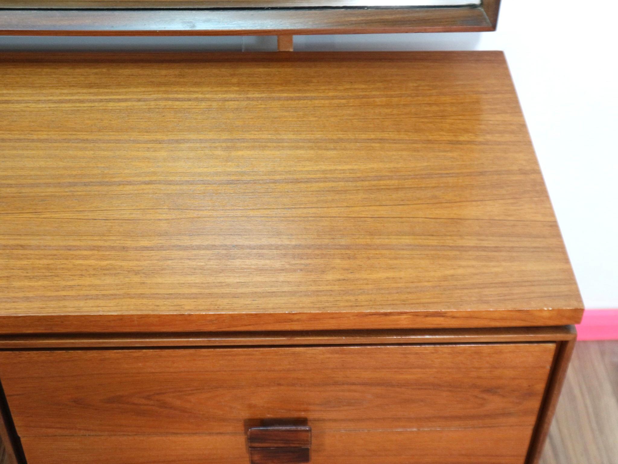Mid-Century Modern Vintage Vanity Desk by lB Kofod Larsen for G Plan Danish 3