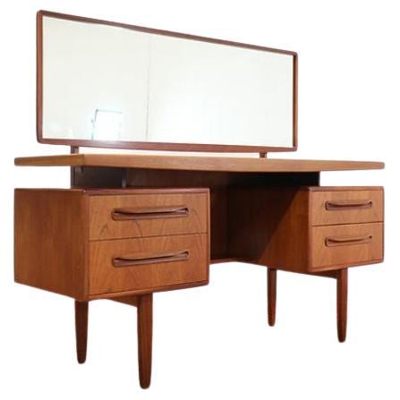 Mid Century Modern Vintage Vanity Desk By Victor Wilkins For G Plan Danish Style