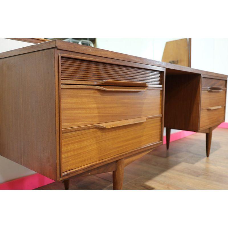 Mid Century Modern Vintage Vanity Desk by White and Newton Danish Style 3