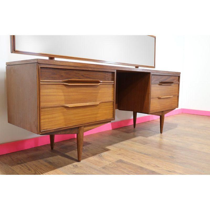 Mid Century Modern Vintage Vanity Desk by White and Newton Danish Style 5