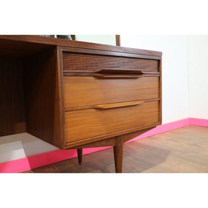 Mirror Mid Century Modern Vintage Vanity Desk by White and Newton Danish Style