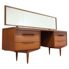 Mid Century Modern Vintage Vanity Desk by White and Newton Danish Style