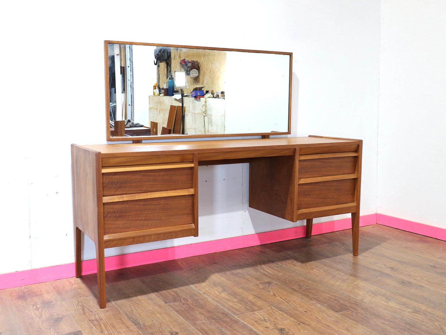 Mid Century Modern Vintage Vanity Desk by Younger Danish Style 3