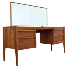 Mid Century Modern Vintage Vanity Desk by Younger Danish Style