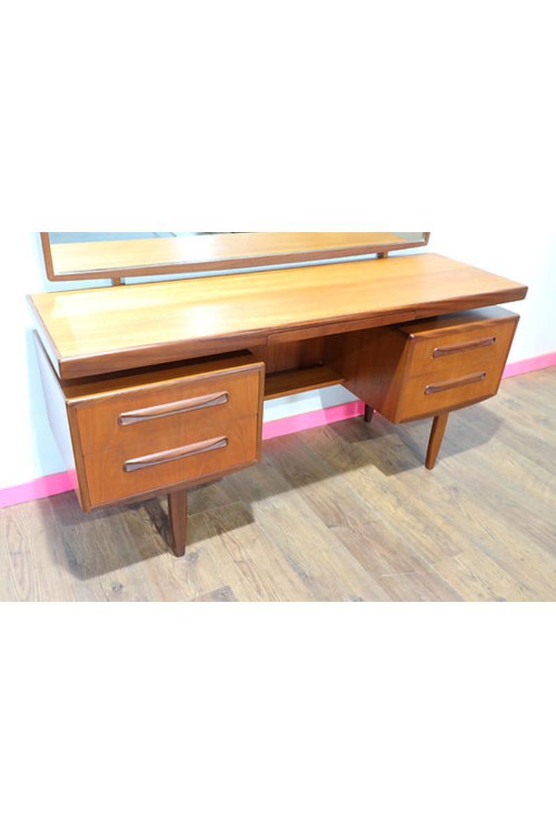 British Mid Century Modern Vintage Vanity Table Desk By Victor Wilkins For G Plan Danish