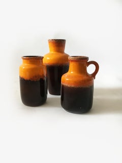 Ensemble de trois vases vintage 'Rothko', Allemagne, années 1970