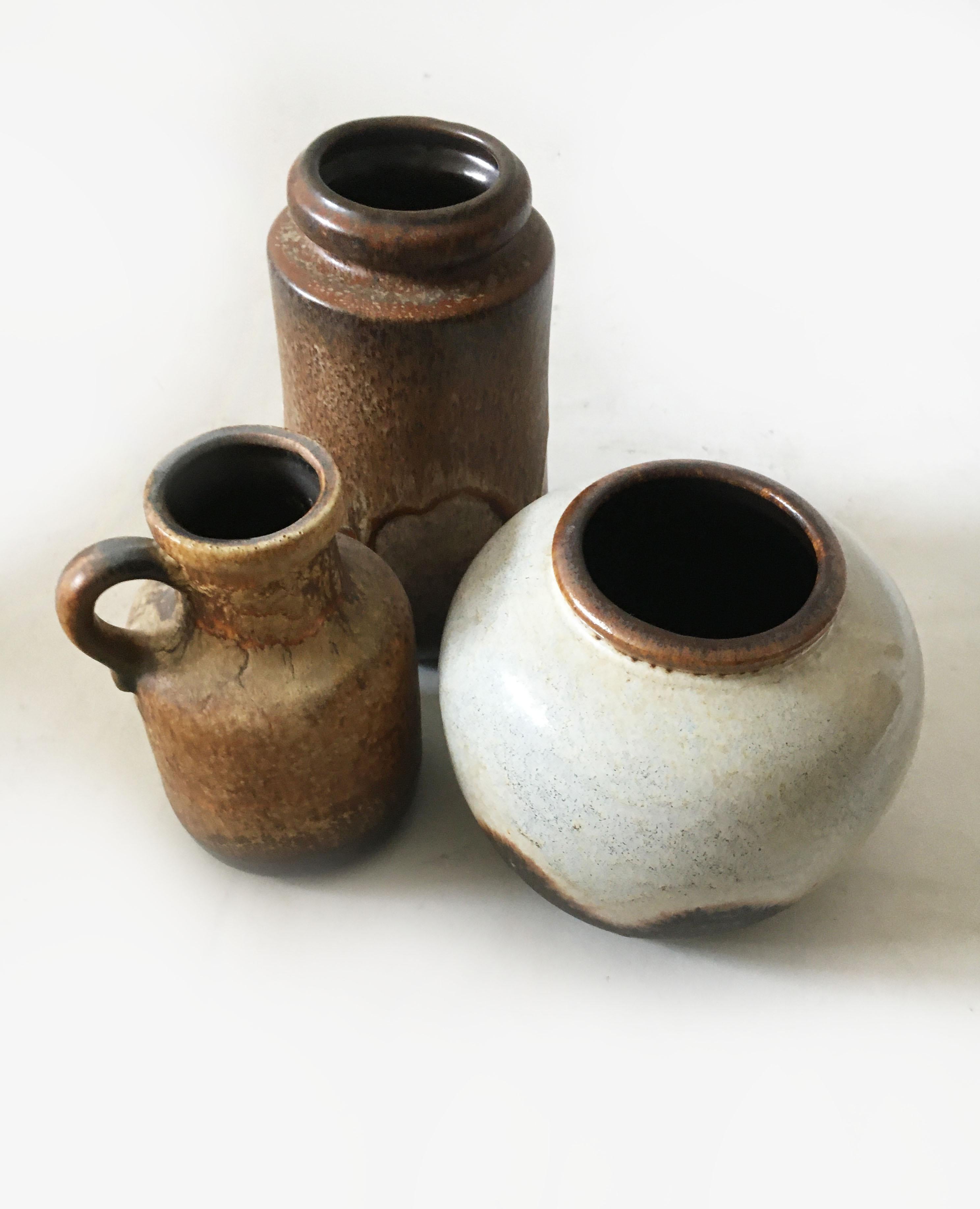 Austrian Mid-Century Modern Vintage Vase Collection 'Rothko' Set of Three, Germany, 1970s
