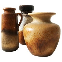 Mid-Century Modern Vintage Vase Collection 'Rothko' Set of Three, Germany, 1970s