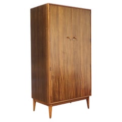 Armoire double en noyer d'Alfred Cox, Vintage, Modernité du milieu du siècle dernier