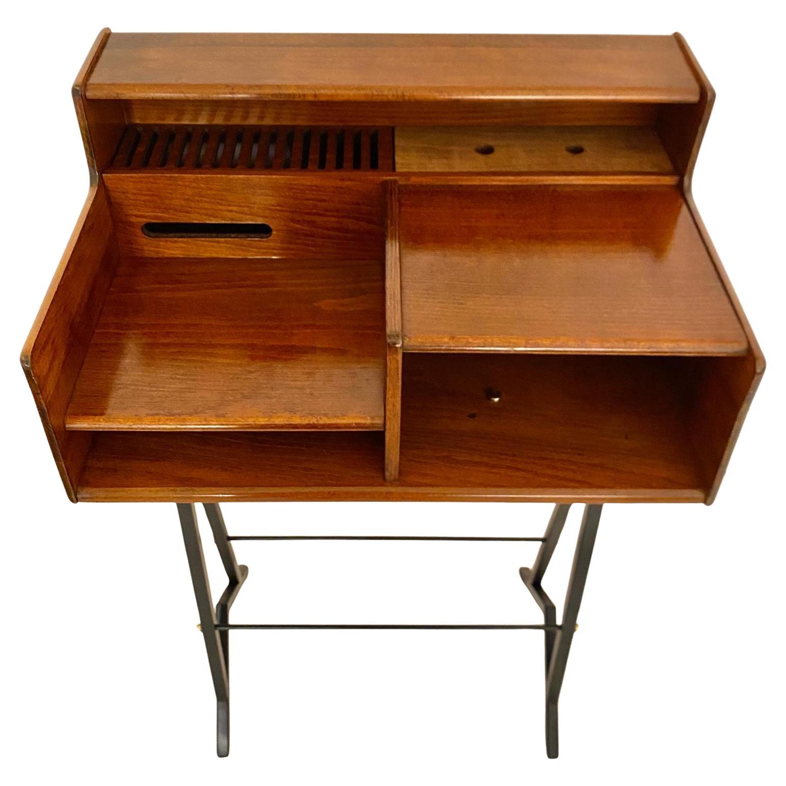 Ferro Tavolo consolle in legno vintage del Mid Century Modern, Fimsa Italia, anni '60 in vendita