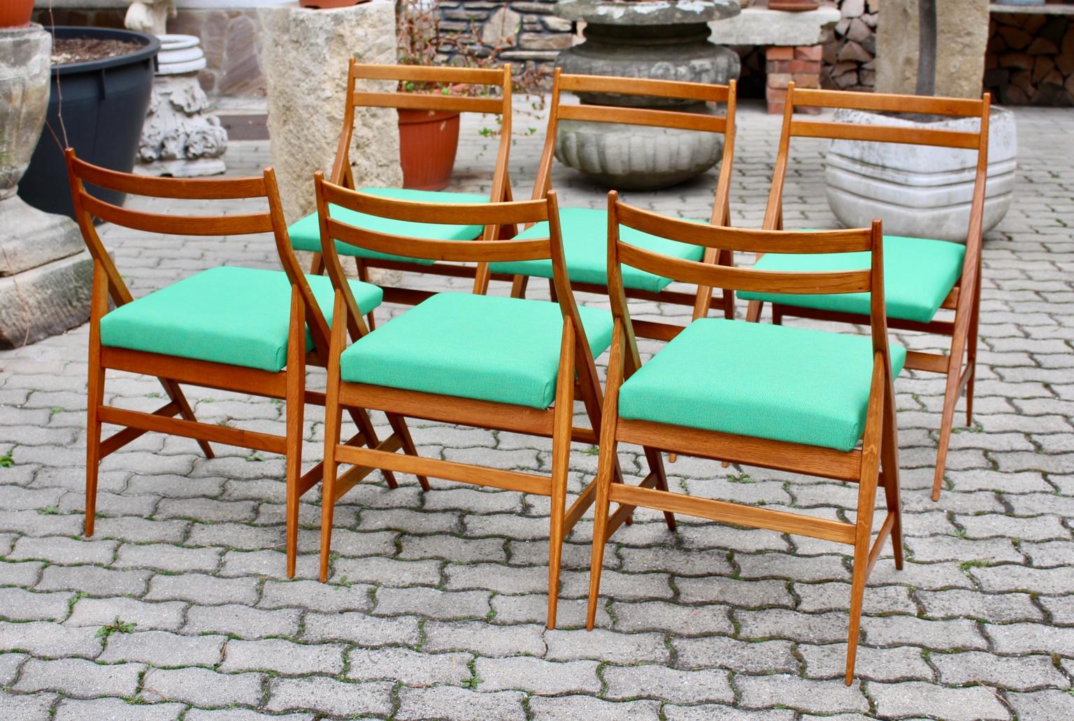 Mid-Century Modern Vintage Wood Dining Chairs Piero Bottoni Attributed, Italy For Sale 2