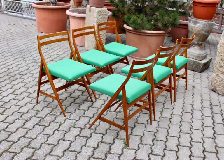 Mid-Century Modern Vintage Wood Dining Chairs Piero Bottoni Attributed, Italy For Sale 6