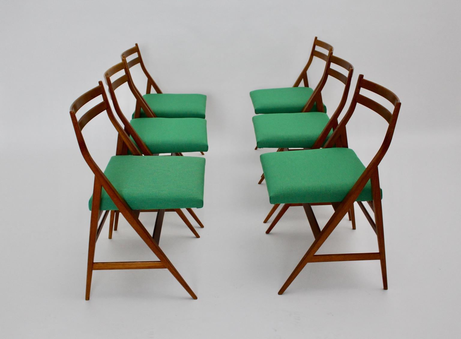 Mid-Century Modern Vintage Wood Dining Chairs Piero Bottoni Attributed, Italy For Sale 4