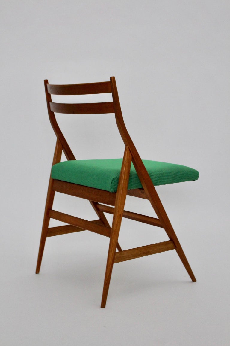 Mid-Century Modern Vintage Wood Dining Chairs Piero Bottoni Attributed, Italy For Sale 10
