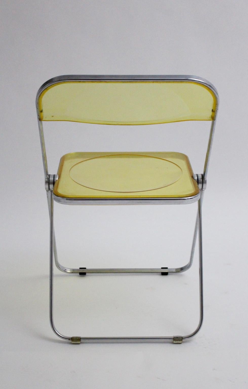yellow chair plastic