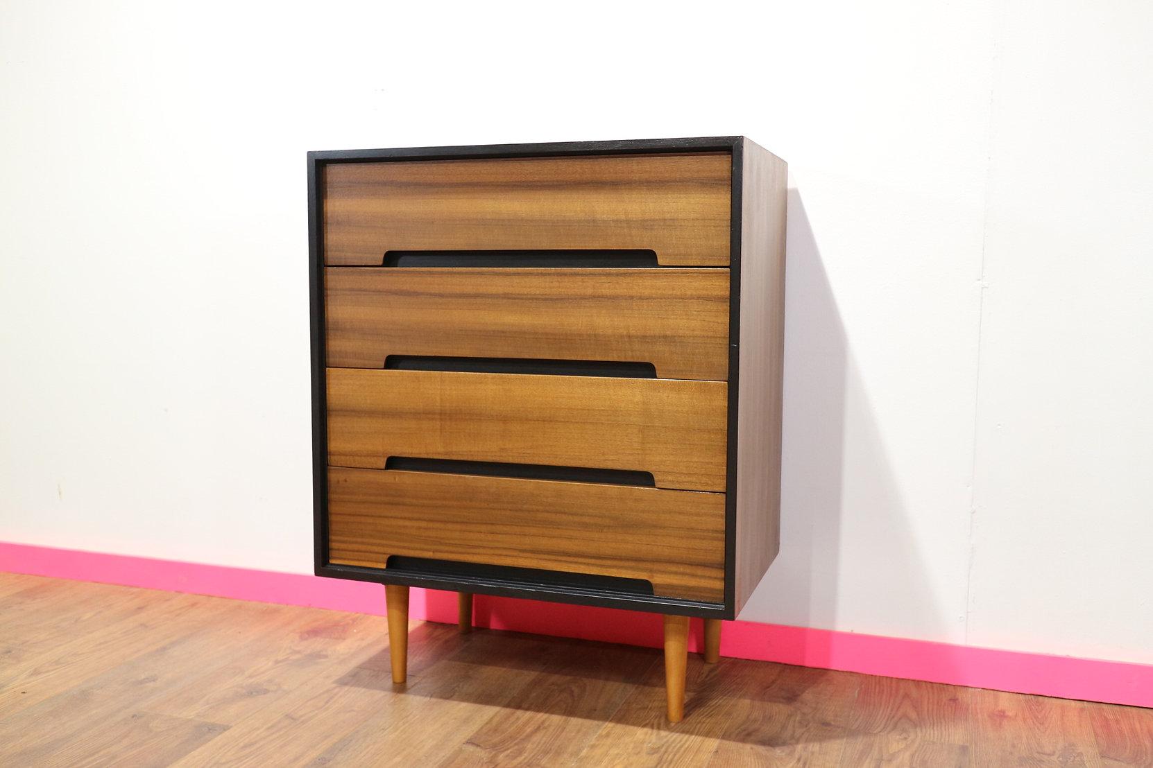 Walnut Mid-Century Modern Vintager Dresser by John & Sylvia Reid Stag C Range Drawers