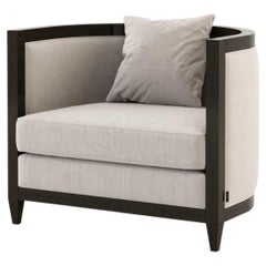 Moderner Voilier-Sessel aus der Mitte des Jahrhunderts aus Eiche und Wildleder von Stylish Club