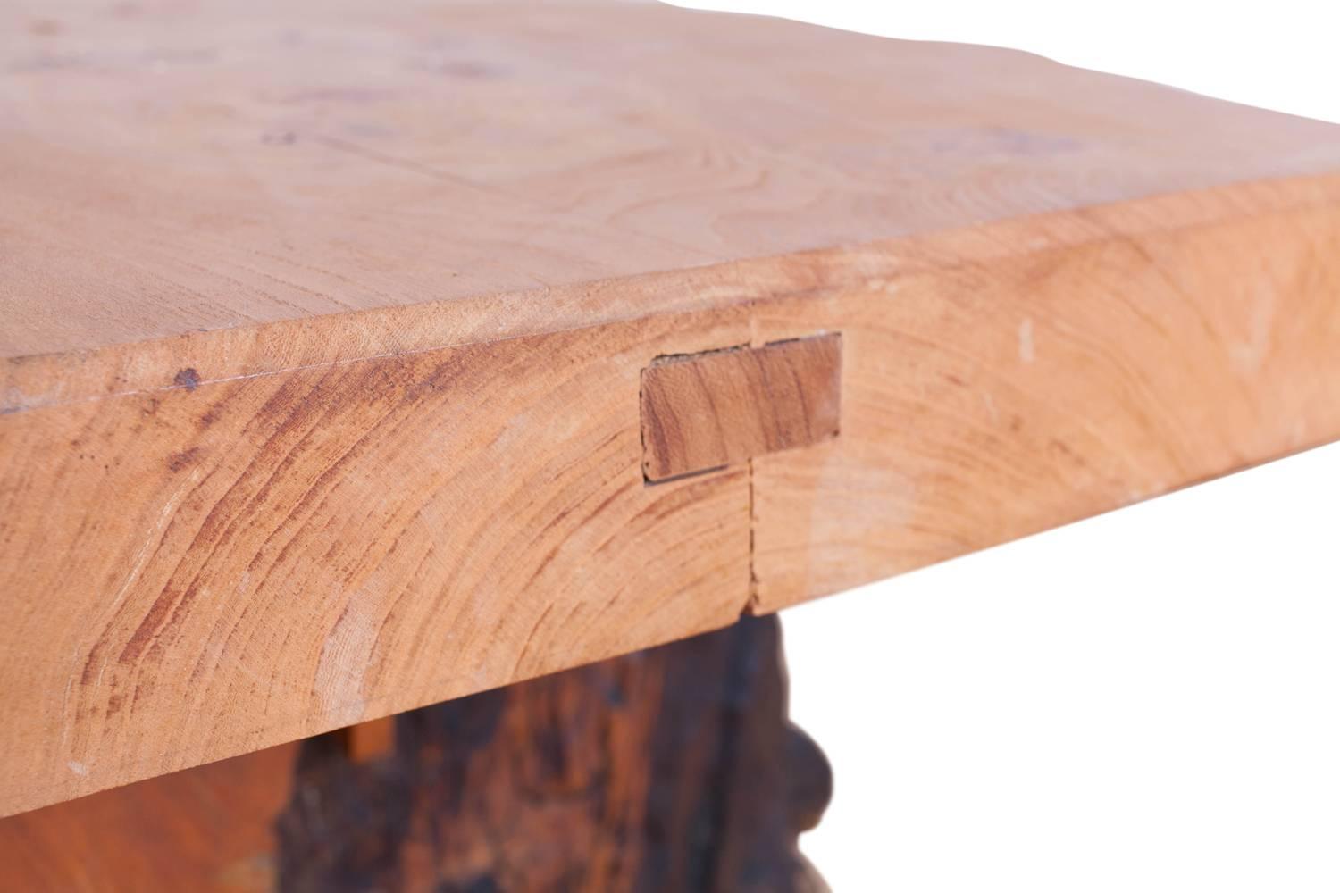 Mid-Century Modern Wabi Sabi Dining Table and Chairs in the Style of Nakashima 2