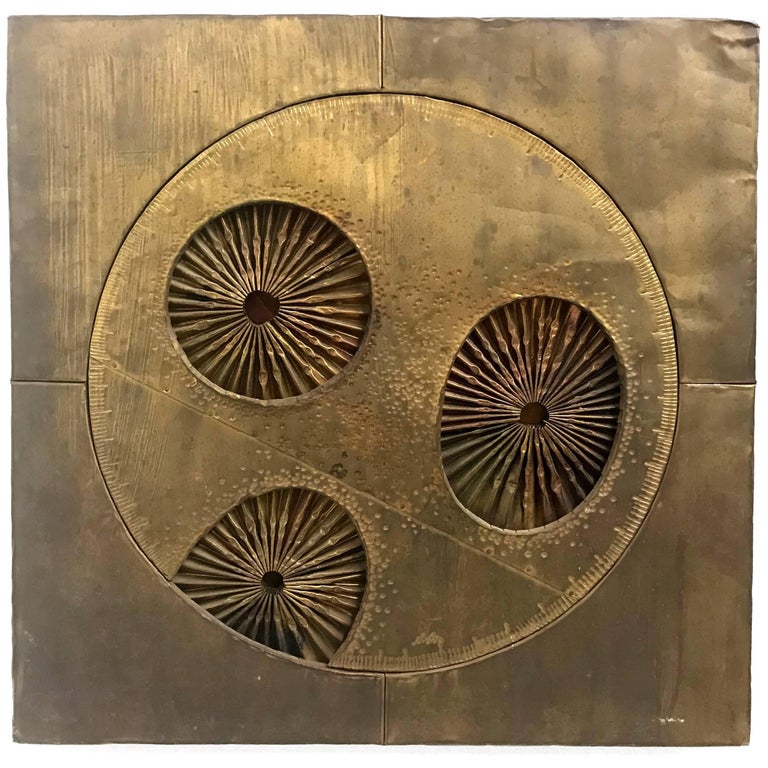 MidCentury Modern Wall Abstract Brutalist Art by Don Freedman at