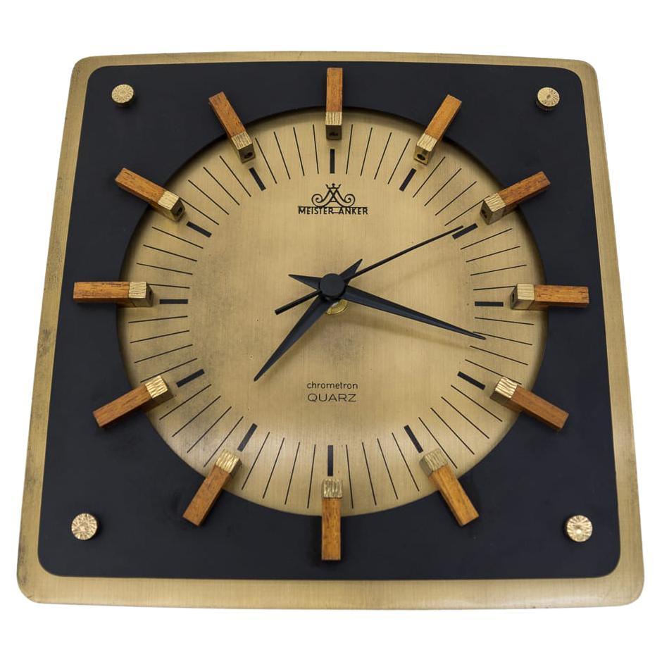 Hermle Bauhaus Art Deco clock Vintage desk clock Mid century modern German desk clock, Mid century clock Home decor Clocks