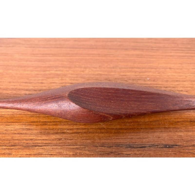 Oiseau Wall&Deco en teck, modernité du milieu du siècle, années 1960 en vente 3