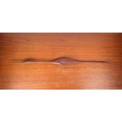 Pájaro Deco de Pared Moderno de Mitad de Siglo en Teca, Años 60