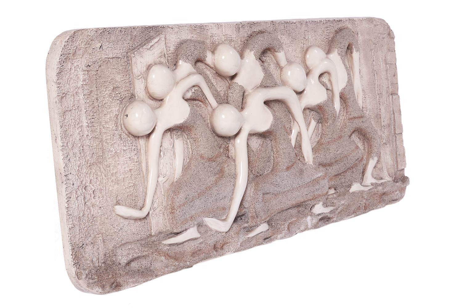 Mid-20th Century Mid-Century Modern Wall Finesse Relief Sculpture For Sale