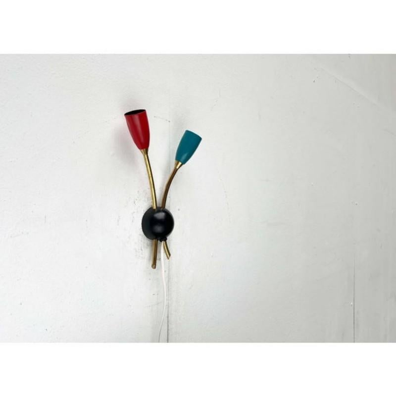 German Mid-Century Modern Wall Lamp, 1950s For Sale