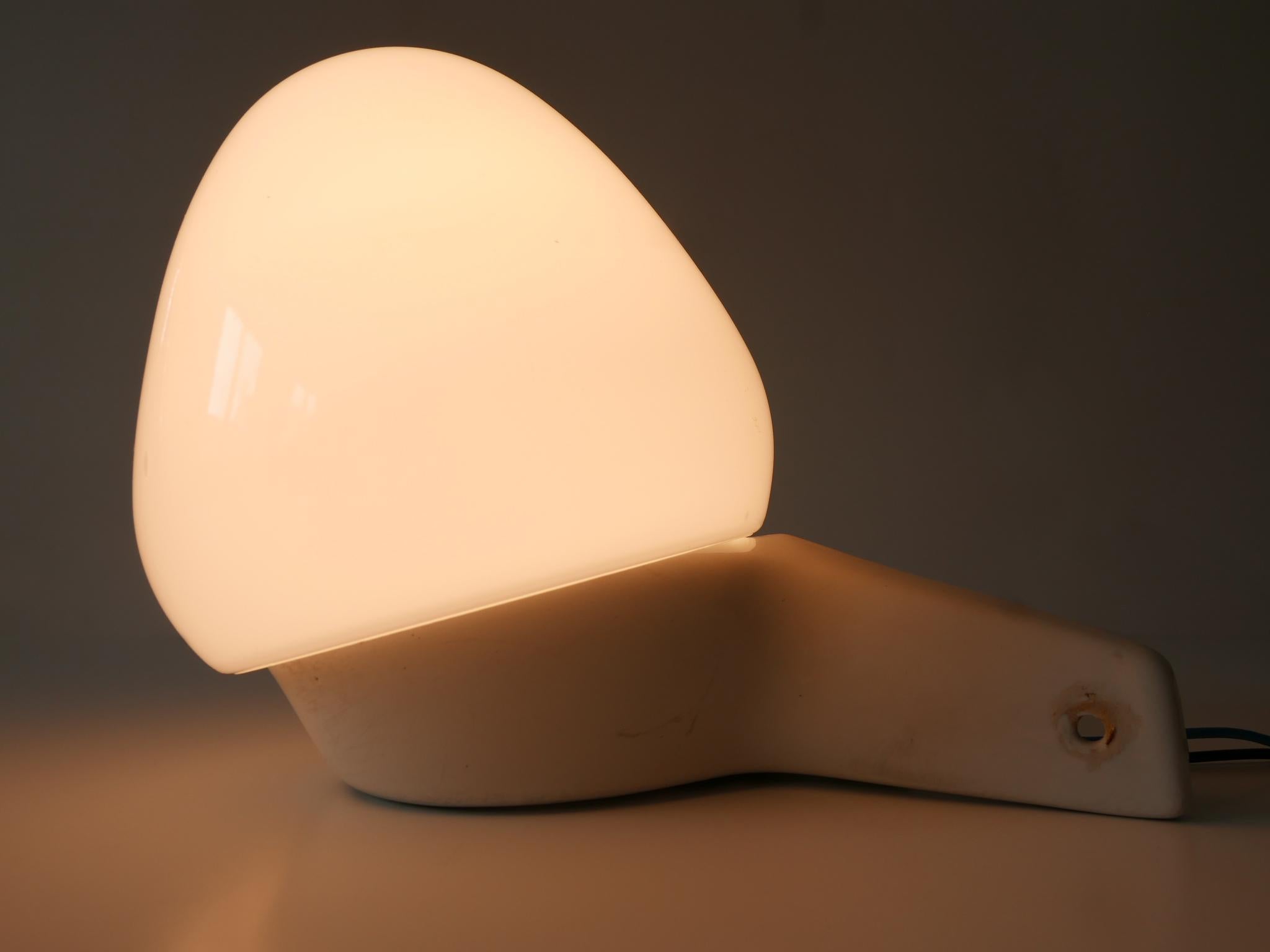 Glazed Mid-Century Modern Wall Lamp or Sconce by Wilhelm Wagenfeld for Lindner 1950s For Sale