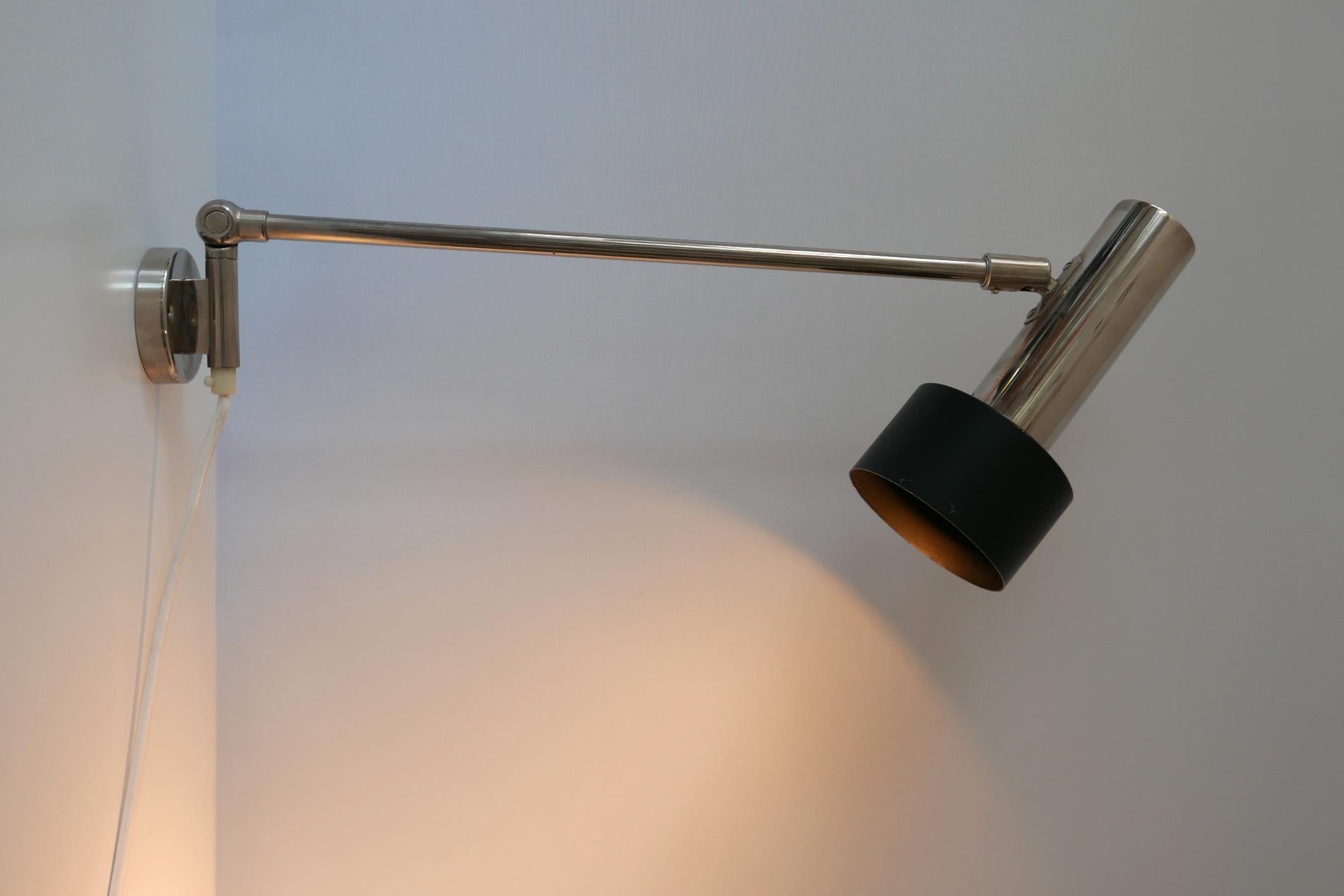 Mid-20th Century Mid-Century Modern Wall Lamp or Task Light by Beisl 1960s Germany For Sale