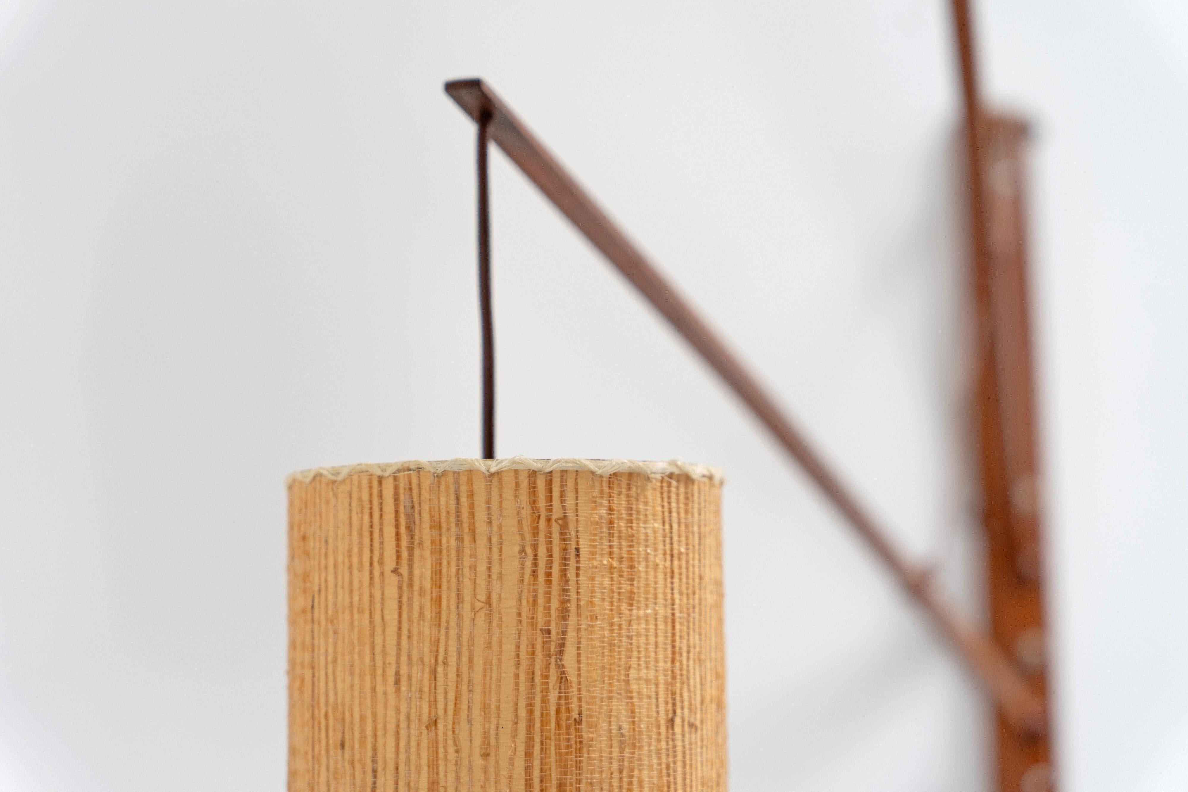 Scandinave moderne Applique moderne du milieu du siècle dernier de Rupprecht Skrip pour Skrip Leuchten, teck des années 1960