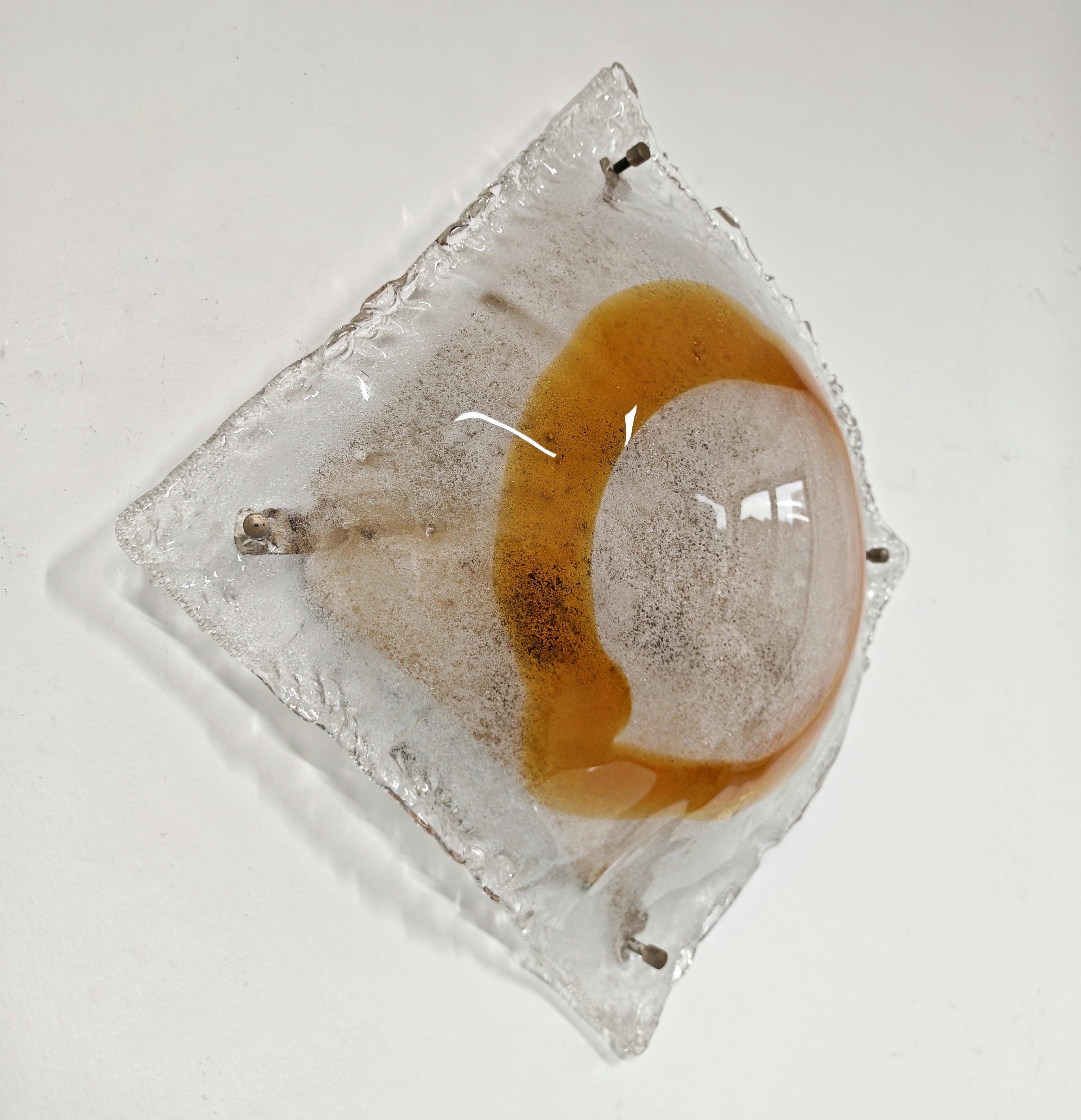 Applique ou affleurant moderne du milieu du siècle par Mazzega, Italie, années 1970 Bon état - En vente à Beograd, RS