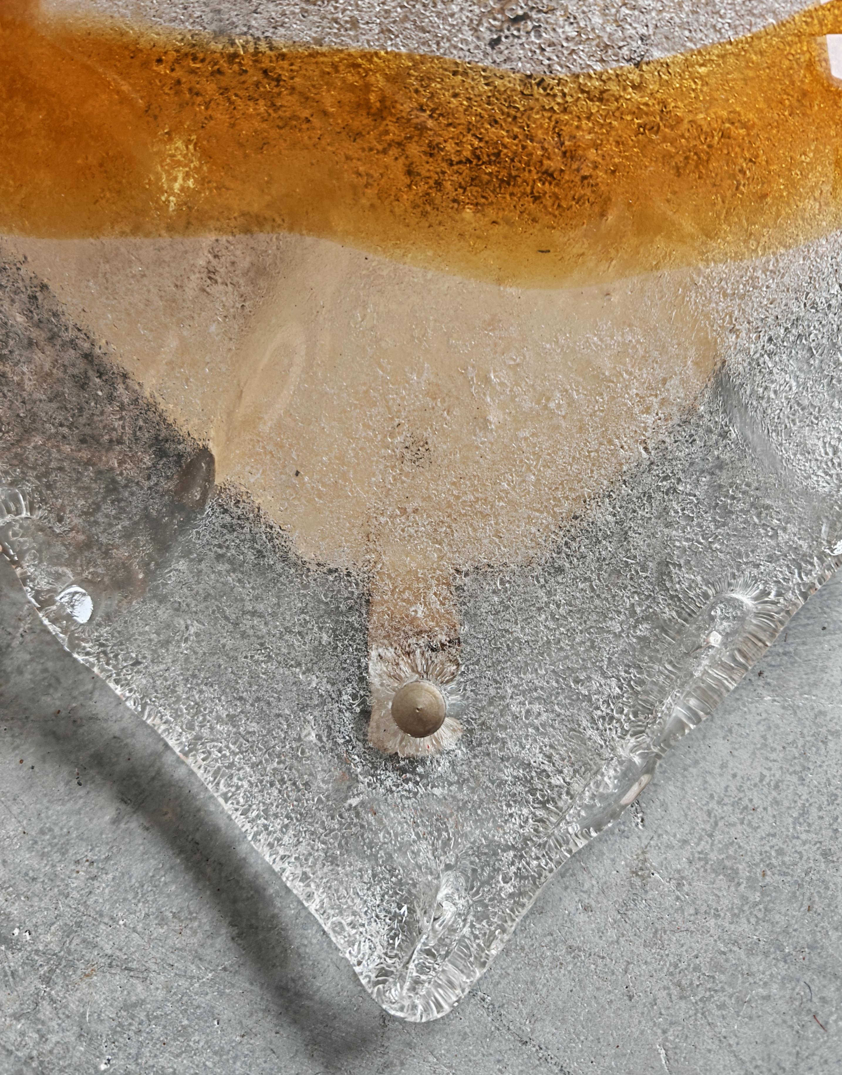 Applique ou affleurant moderne du milieu du siècle par Mazzega, Italie, années 1970 en vente 2