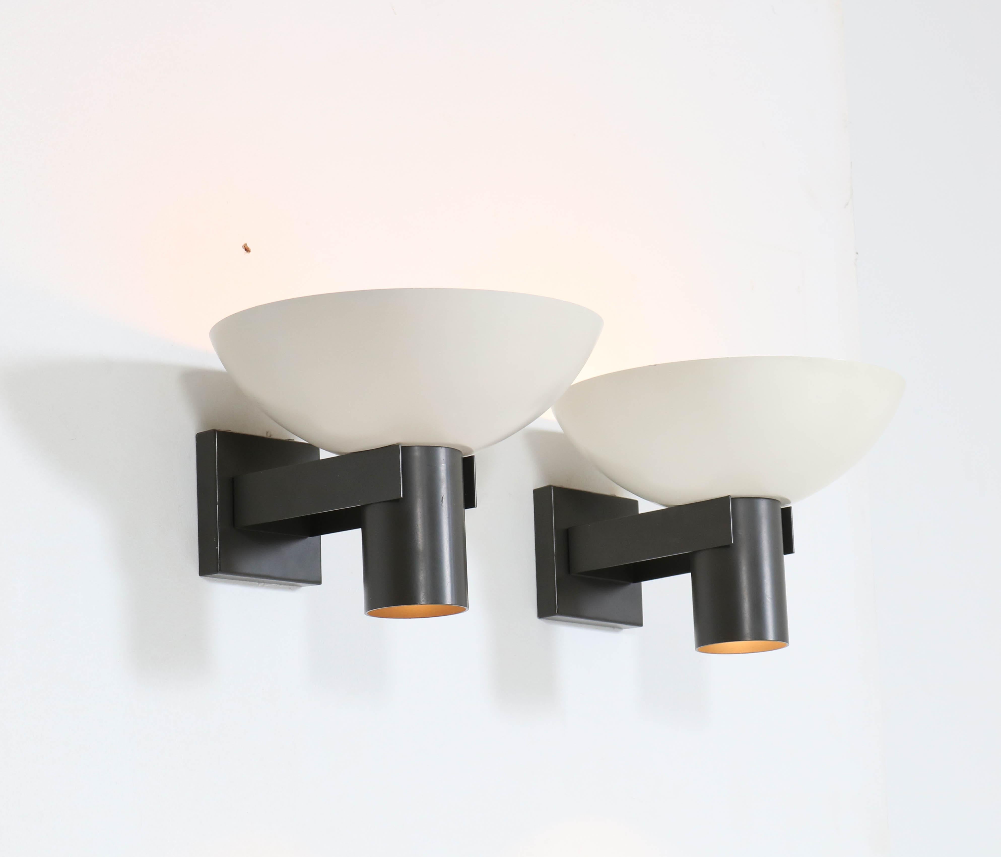 Lacquered Mid-Century Modern Wall Lights Model ND 60D/00 by Louis Kalff for Philips, 1964