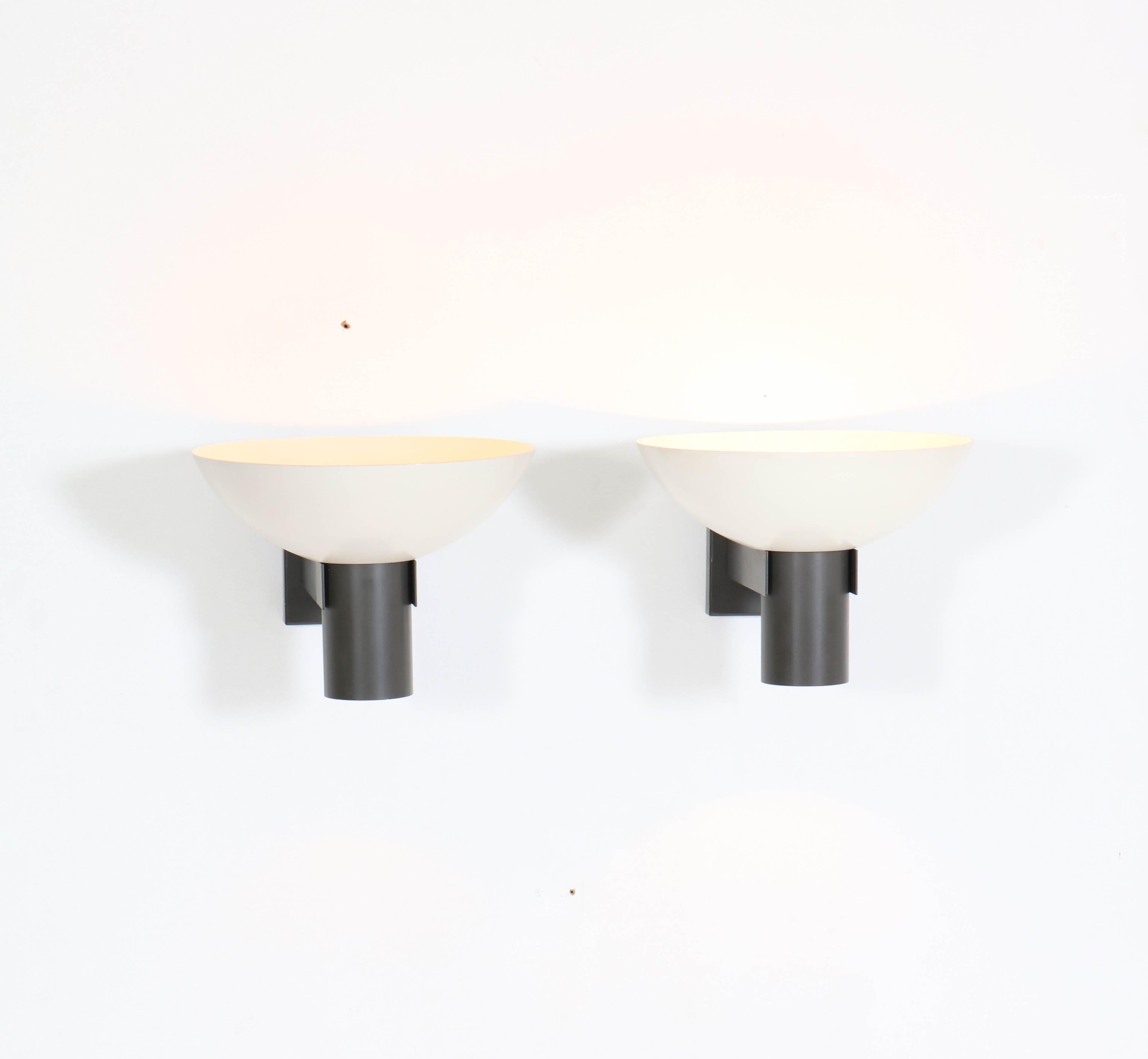 Mid-Century Modern Wall Lights Model ND 60D/00 by Louis Kalff for Philips, 1964 In Good Condition In Amsterdam, NL