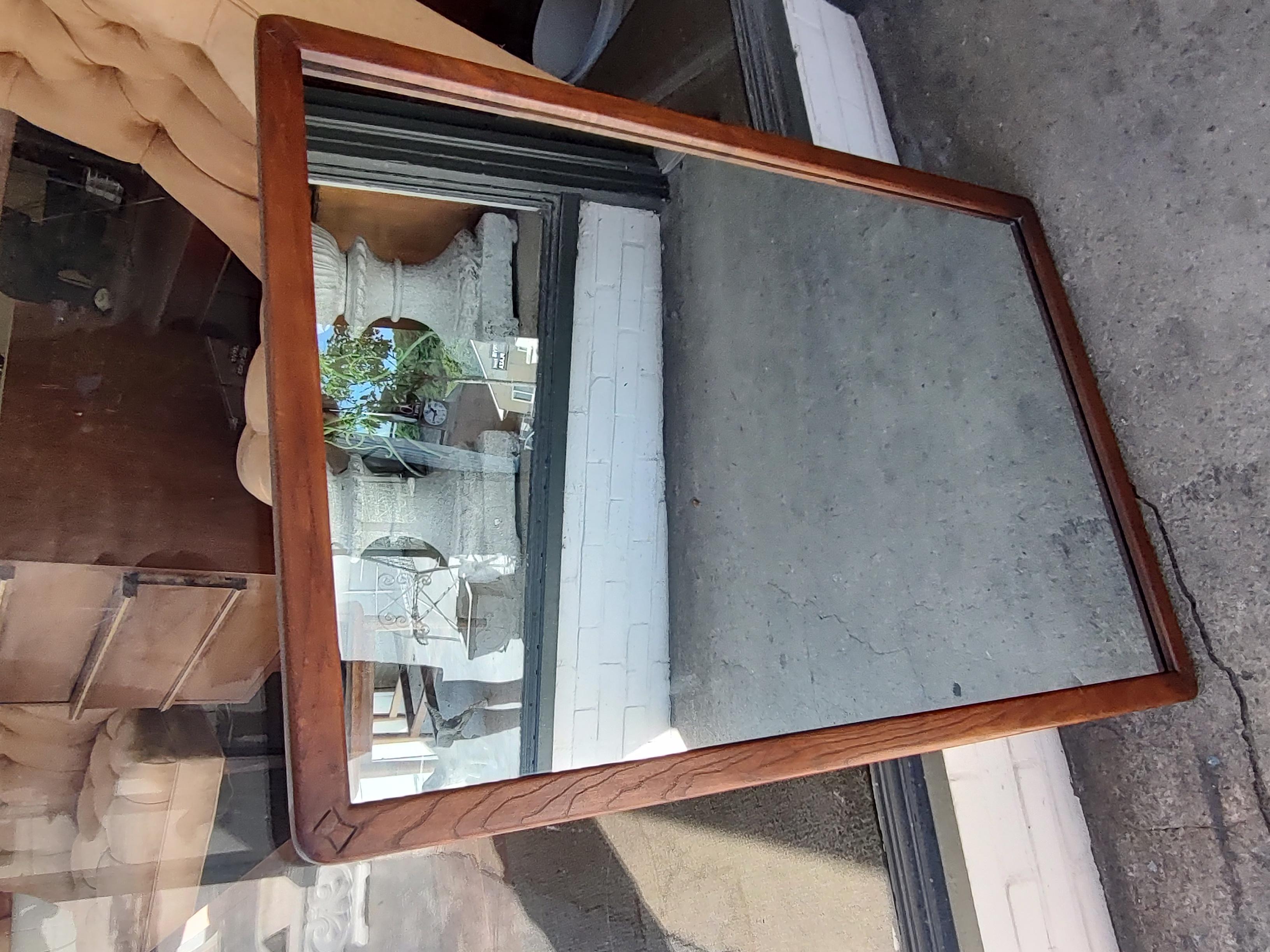 Mid-Century Modern Wall Mirror Andre Bus for Lane Acclaim In Good Condition In Port Jervis, NY