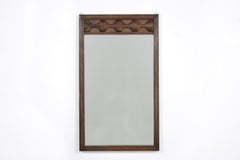 1960s Brutalist Mid-Century Modern Wall Mirror: A Timeless Decorative Piece