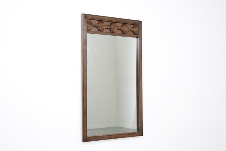 Vintage MidCentury Modern Wall Mirror For Sale at 1stDibs