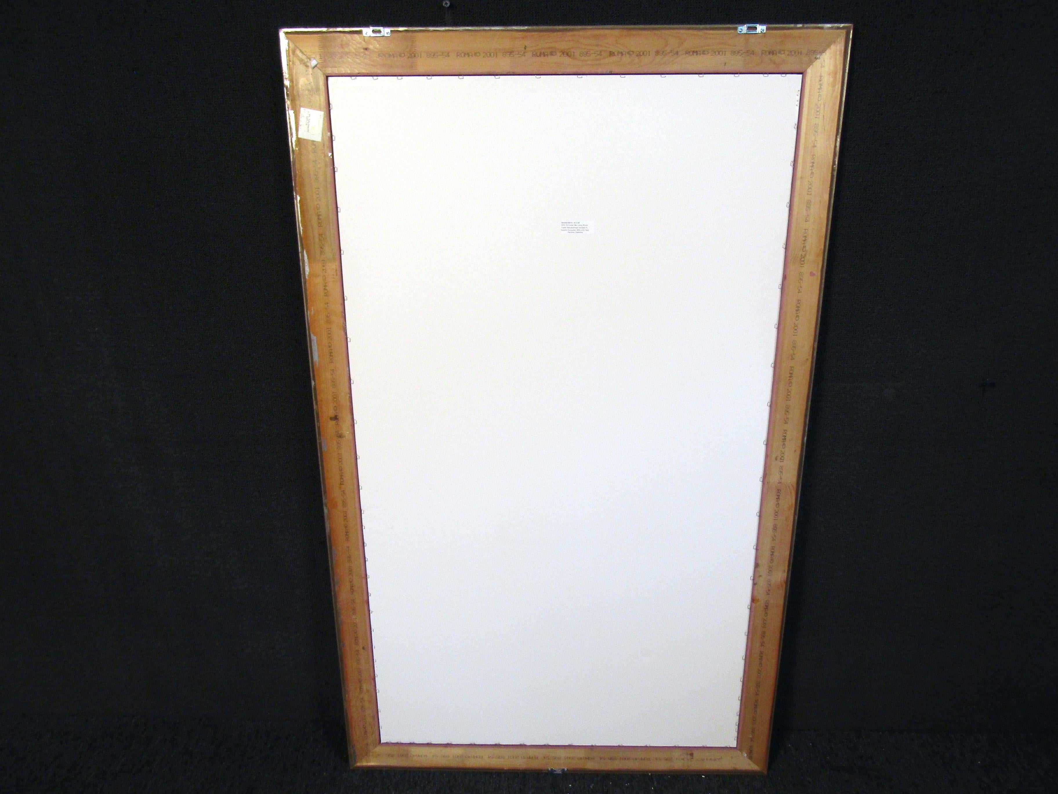 Late 20th Century Mid-Century Modern Wall Mirror For Sale