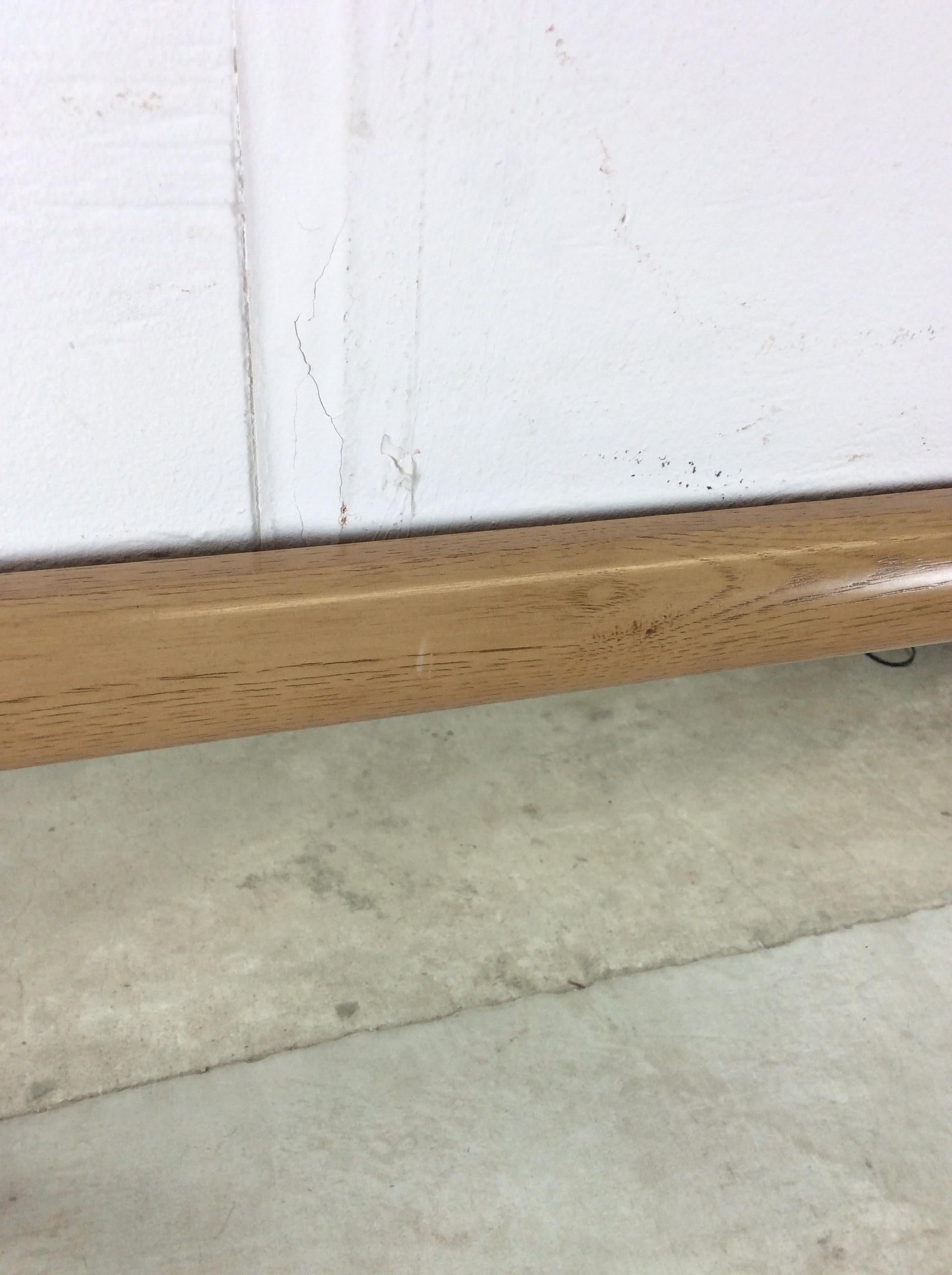 Mid Century Modern Wall Mirror with Limed Oak Finish en vente 6