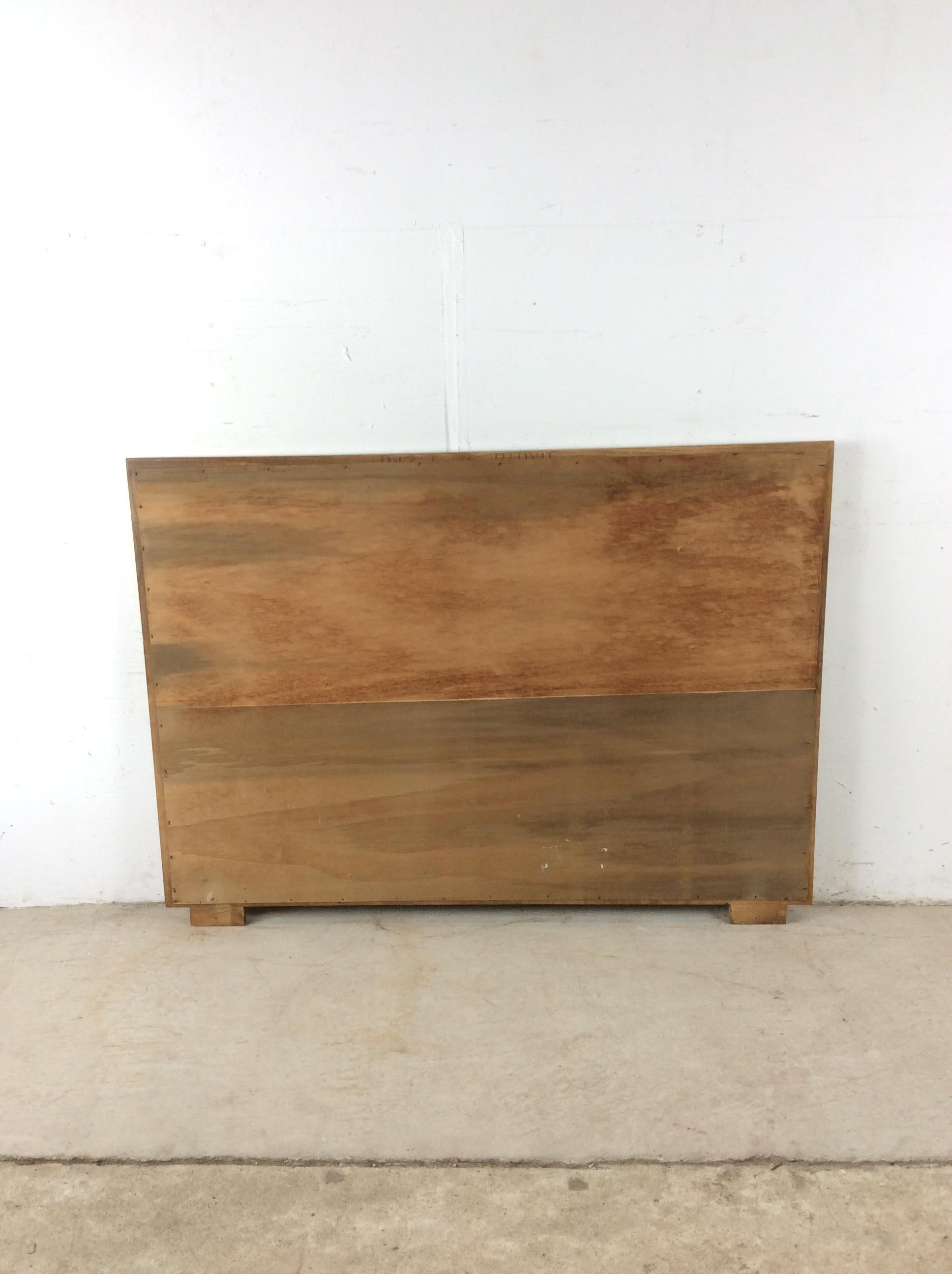 Mid Century Modern Wall Mirror with Limed Oak Finish en vente 7