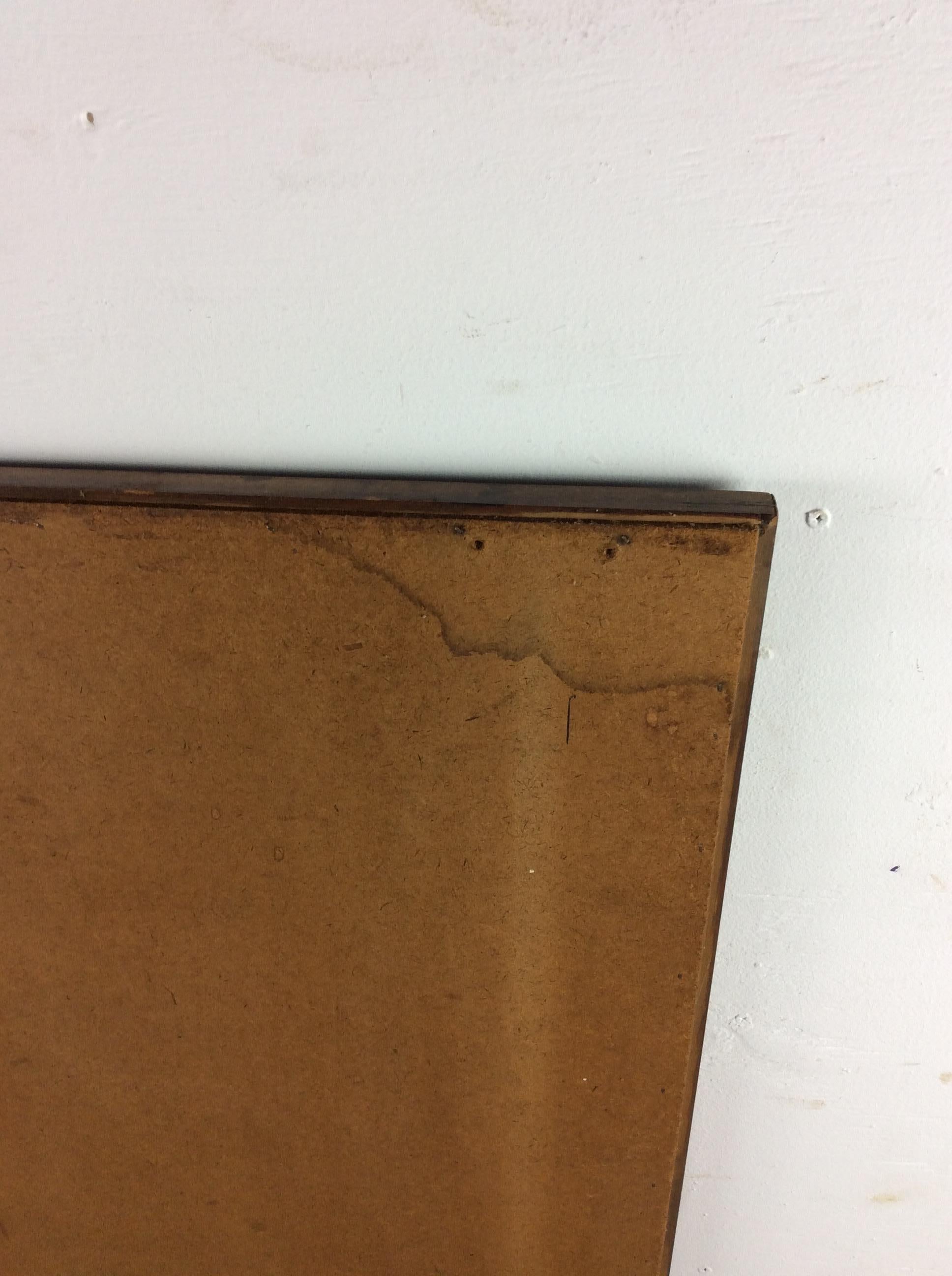 Mid Century Modern Wall Mirror with Rectangular Frame For Sale 13