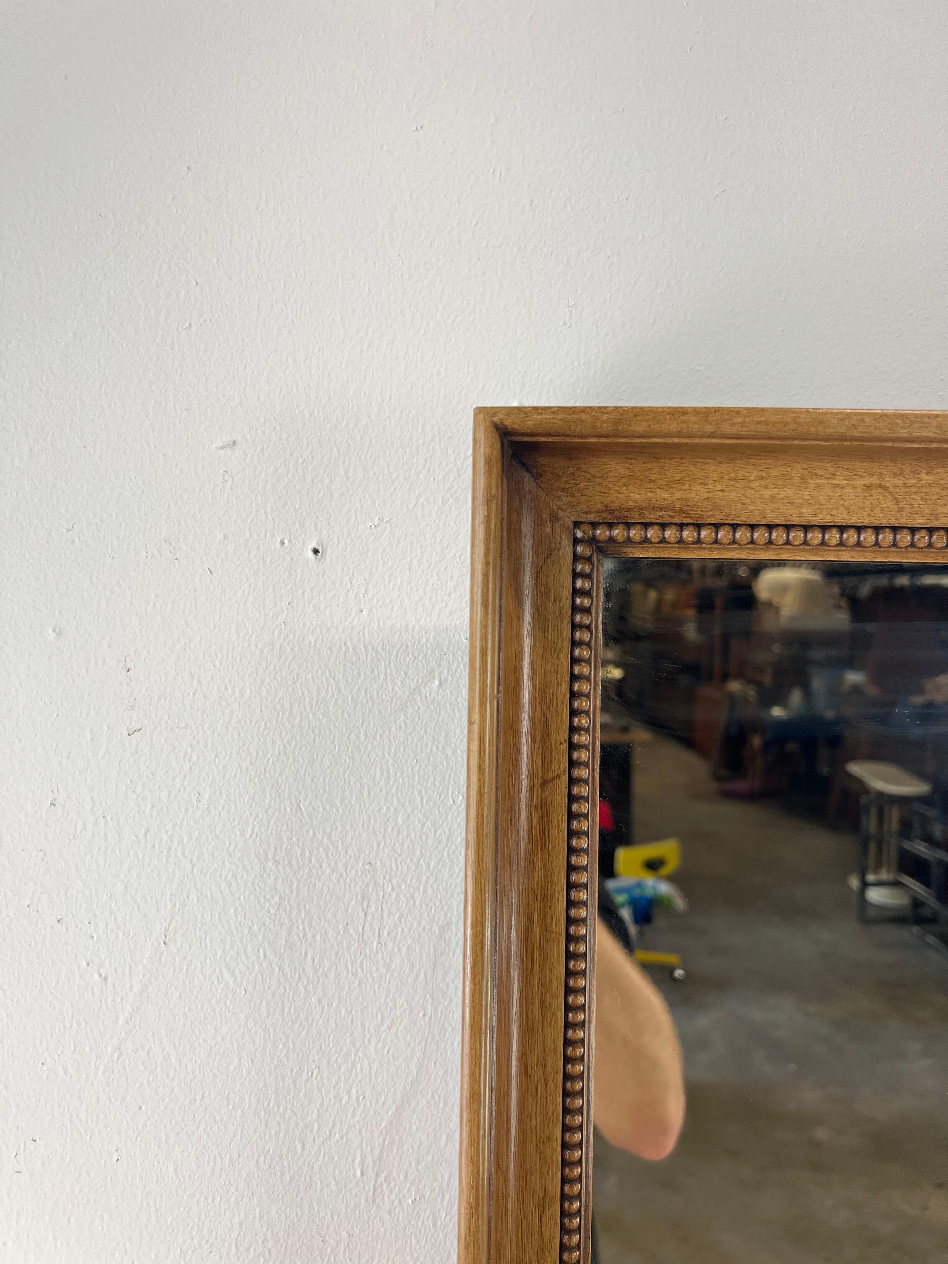 Mid Century Modern Wall Mirror with Walnut Frame by Drexel For Sale 1