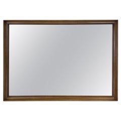 Mid Century Modern Wall Mirror with Walnut Frame by Drexel