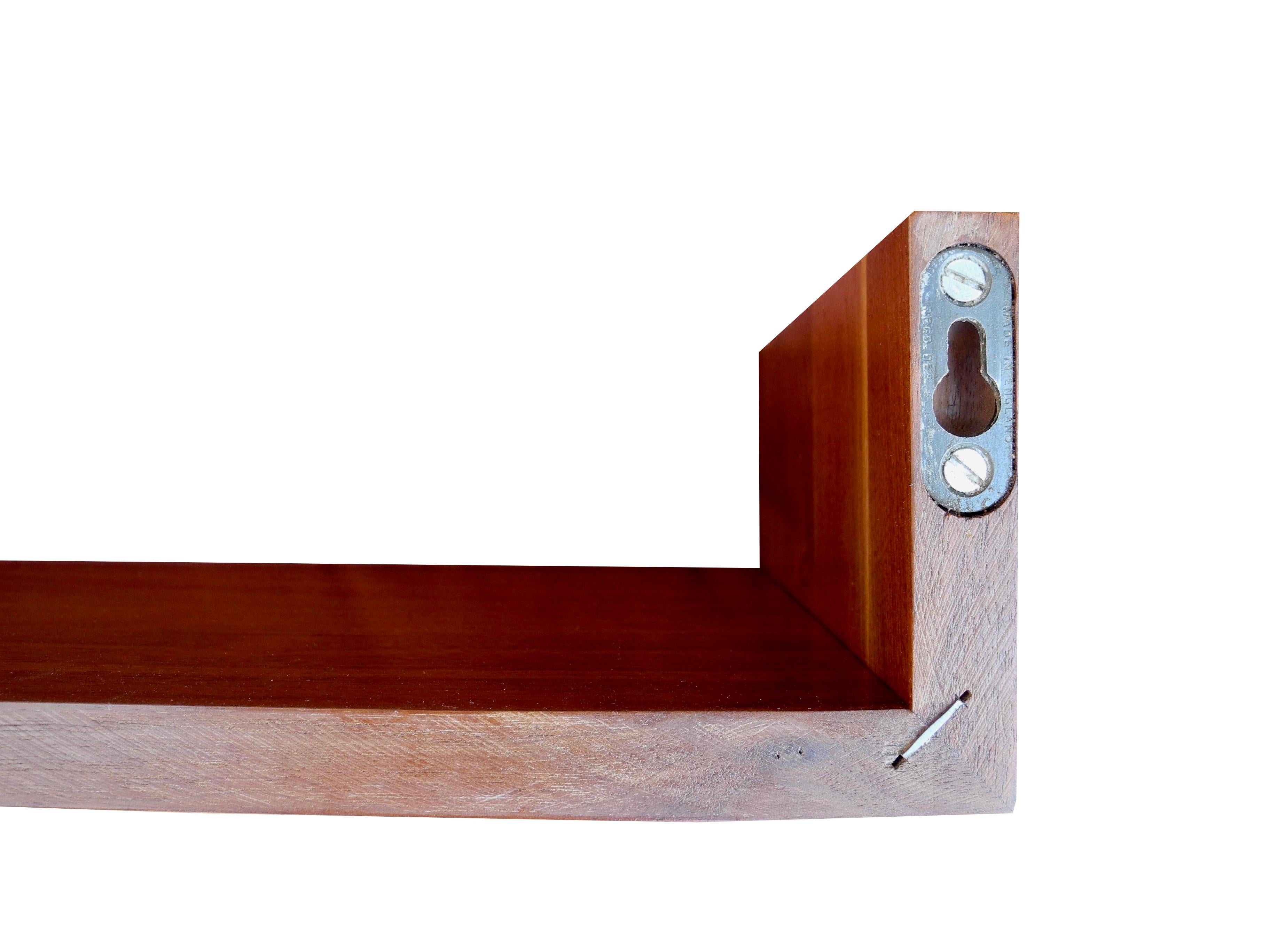 Mid-Century Modern Wall Mount Walnut Shelves Designed by Mel Smilow For Sale 2