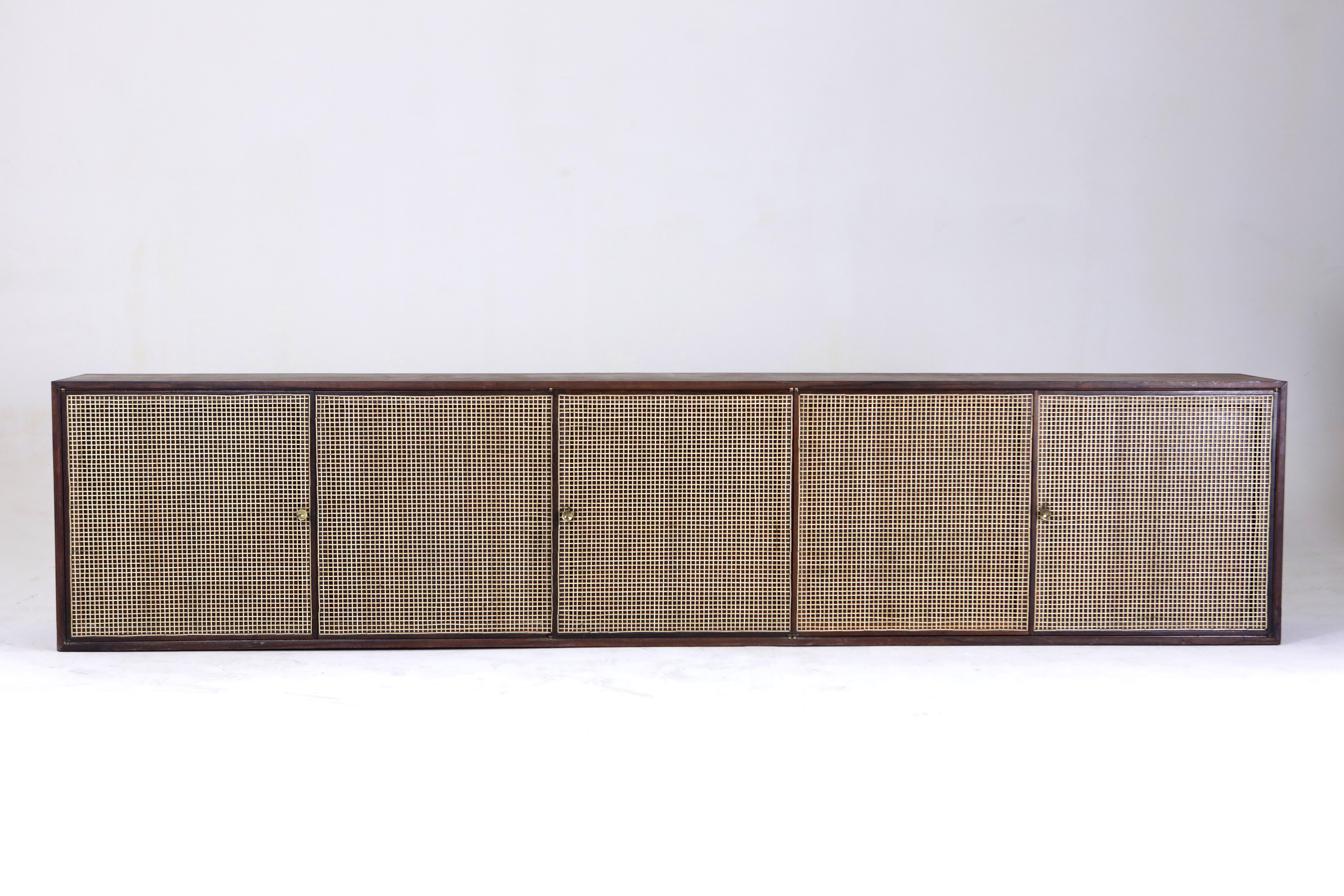 Brazilian Mid-Century Modern Wall-Mounted Buffet by Forma Manufacture, Brazil, 1960s For Sale