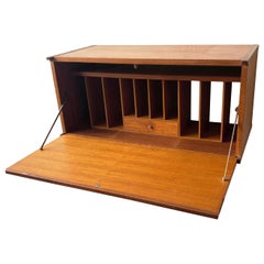 Mid-Century Modern wall mounted desk unit by Beaver and Tapley